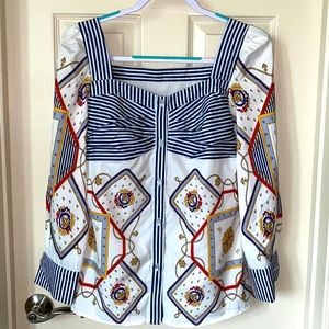 Nautical womens top (unsure of brand name) size XL